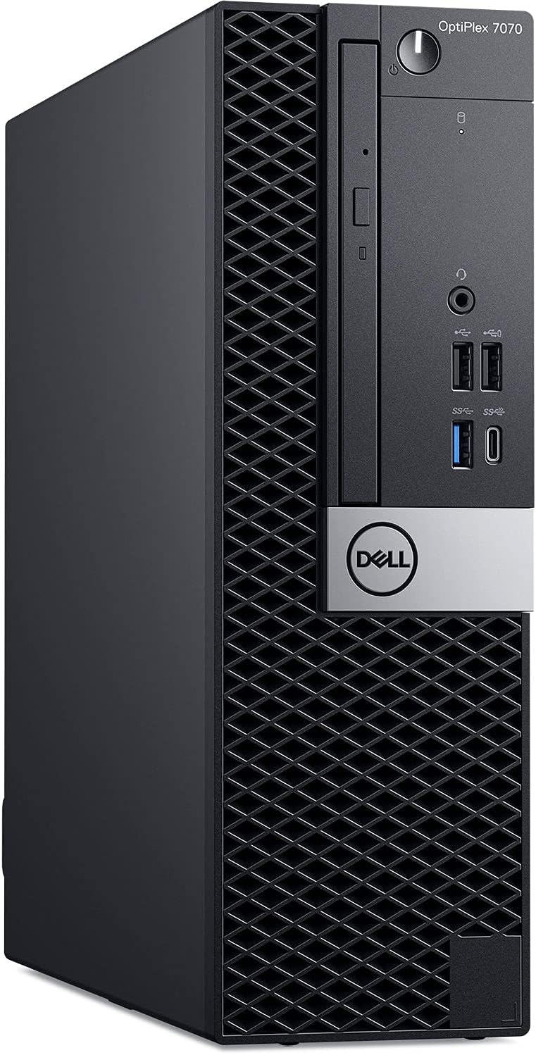 Dell Optiplex 7070 Small Form Desktop, Eight Core i7 9700 3.0Ghz, 32GB DDR4, 2TB NVMe SSD, USB Type-C, DVD-RW, Windows 11 Pro (Renewed)