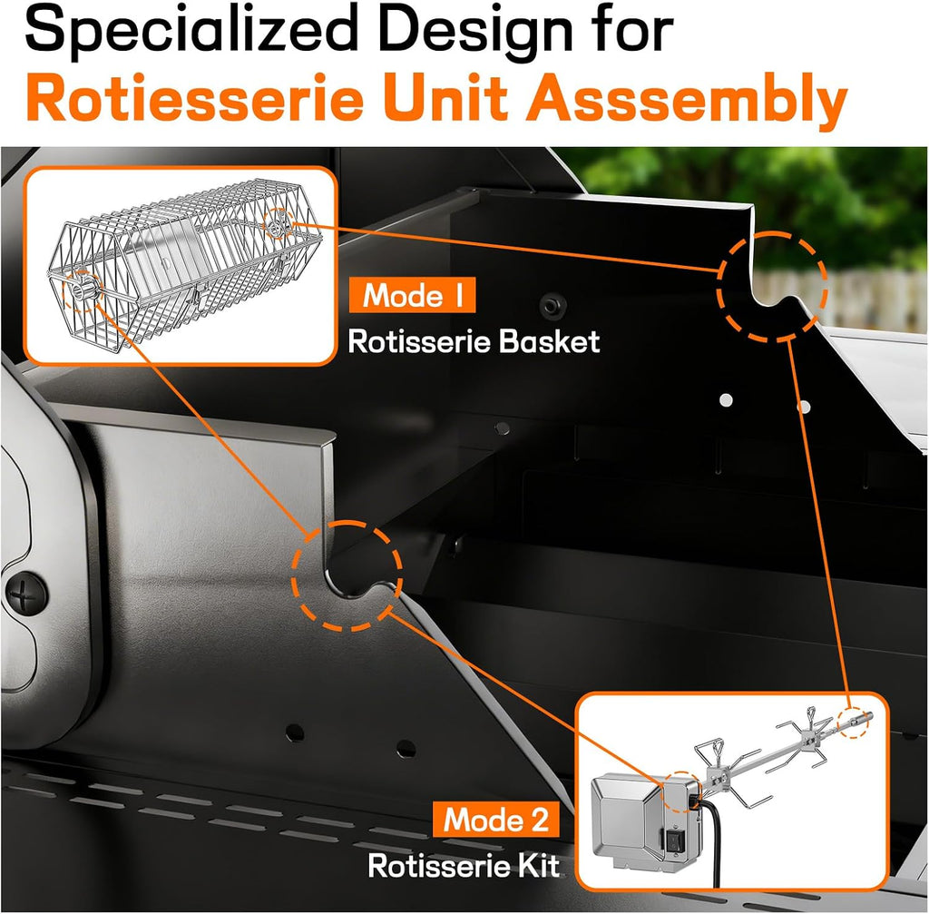Veralune 55,000 BTU 4+1 Burner Gas Grill with Infrared Side Burner, Porcelain Cast Iron Grates & Stainless Steel Build for Fast Heating, Easy Cleaning, Ideal for Outdoor Kitchens, Patios & Backyards
