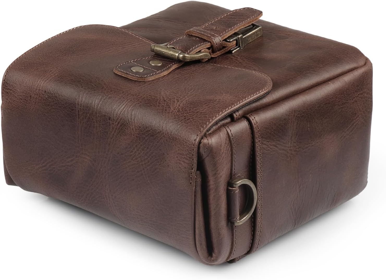 MegaGear Genuine Leather Camera Messenger Bag Mirrorless Portable electronic device cover