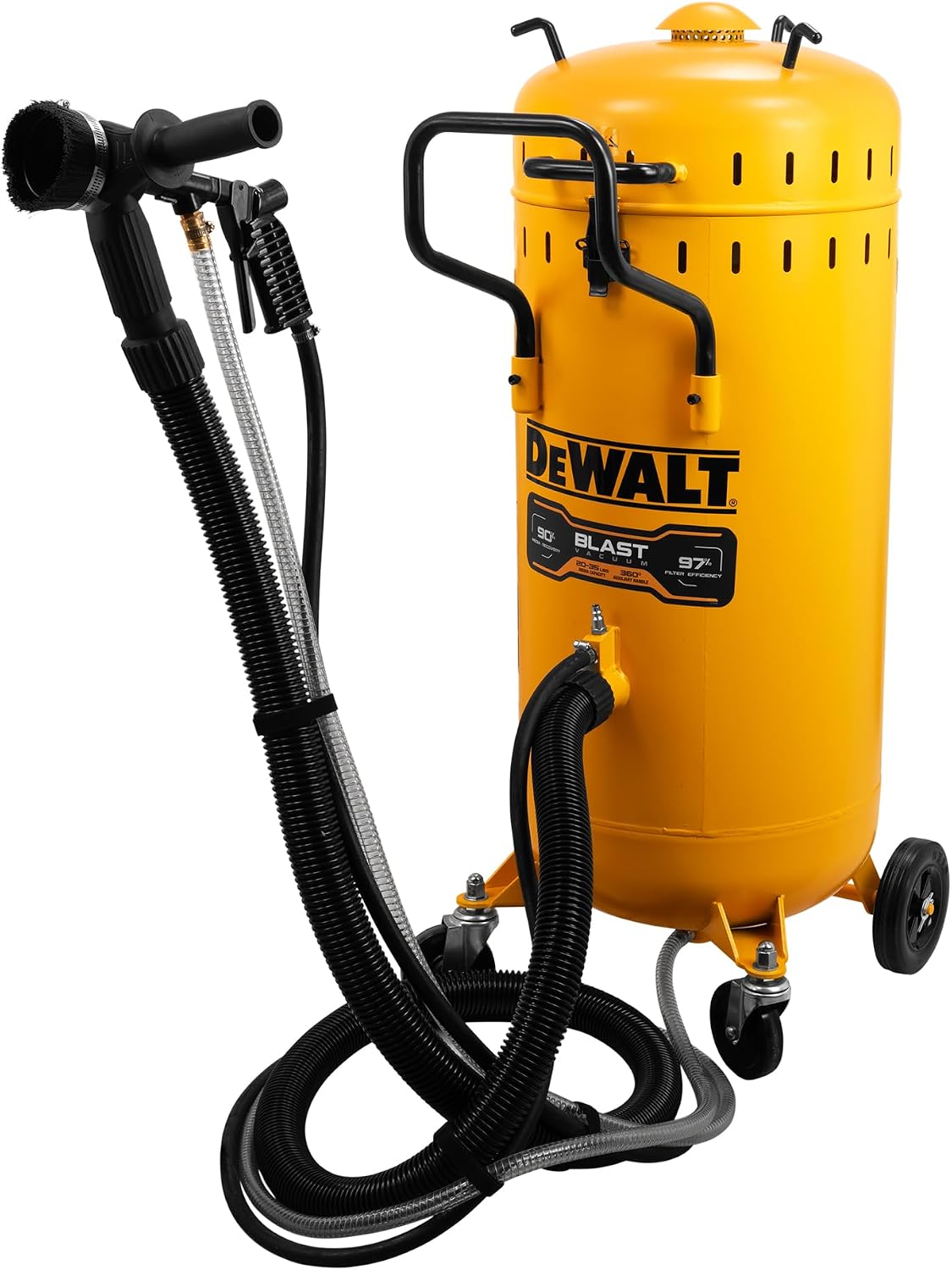 DEWALT Abrasive BlastVac for Clean, Portable Sandblasting, 120V, 5.5 – 6.5 SCFM @ 115PSI (DXCM009-0369)
