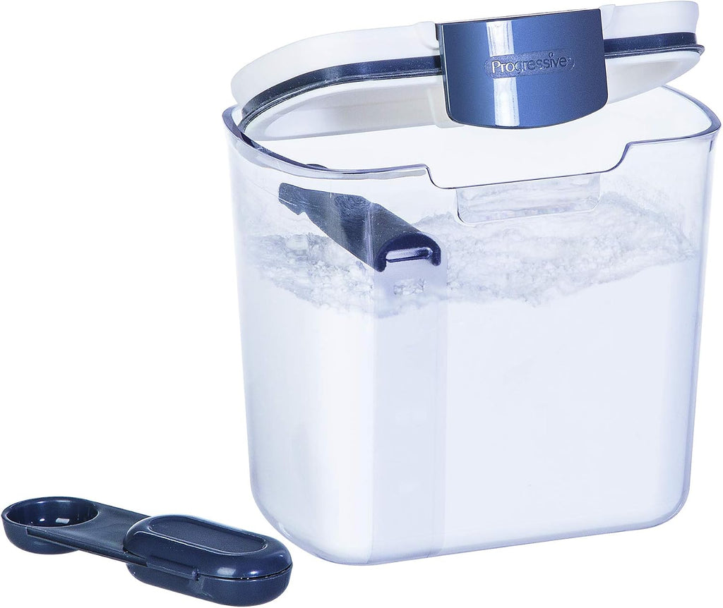 ProKeeper 1 Quart Airtight Powdered Sugar Storage Container – Grey,BPA-Free Plastic,(Pack of 12)