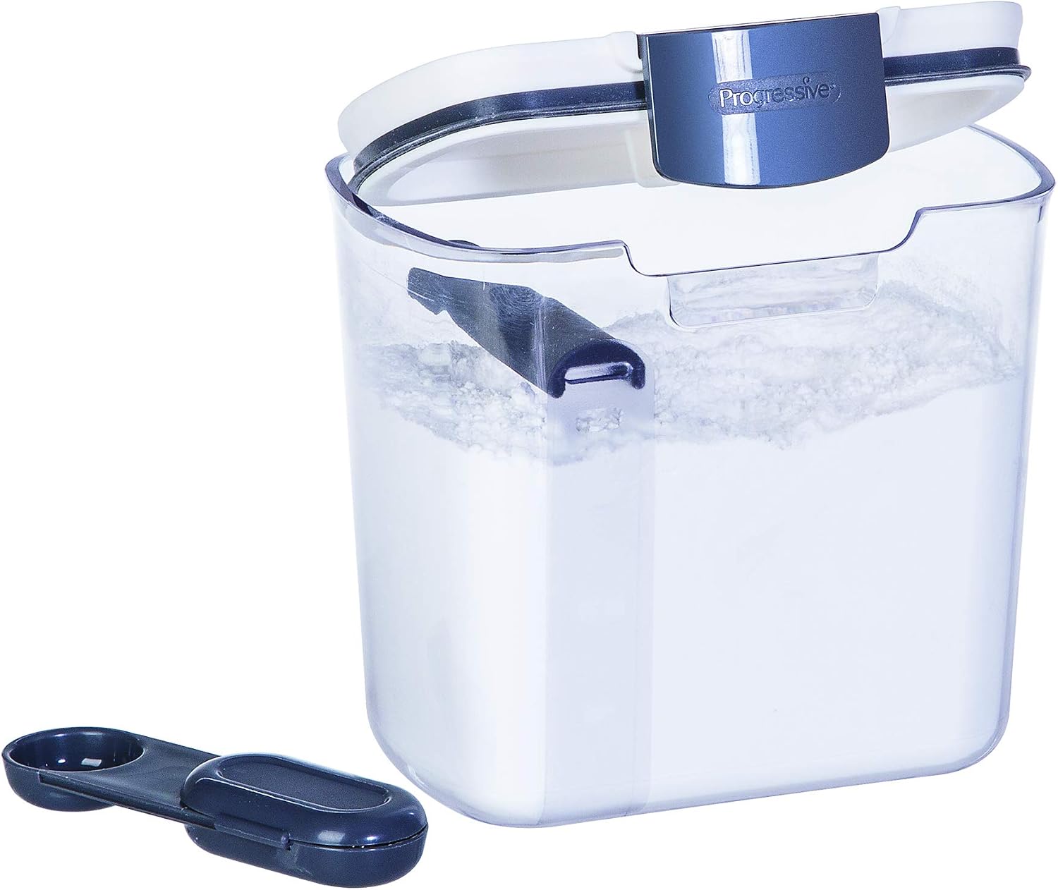 ProKeeper 1 Quart Airtight Powdered Sugar Storage Container – Grey,BPA-Free Plastic,(Pack of 12)
