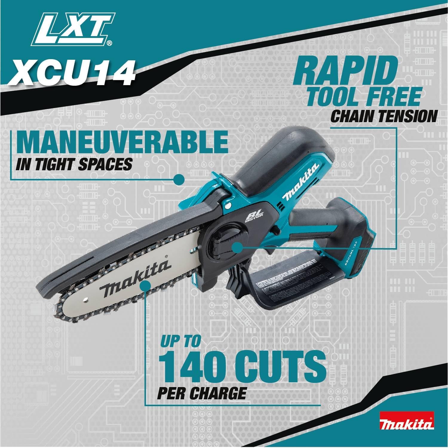 Makita XCU14Z 18V LXT® Lithium-Ion Brushless Cordless 6' Pruning Saw, Tool Only