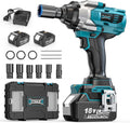 DIYtoolifz Cordless Impact Wrench 1/2' Compatible with Makita 18V Battery, 1000Ft-lbs (1360N.m) Brushless High Torque Impact Gun, Impact Driver for Car Truck Mower, with 2x5.0AH Battery & 6 Sockets