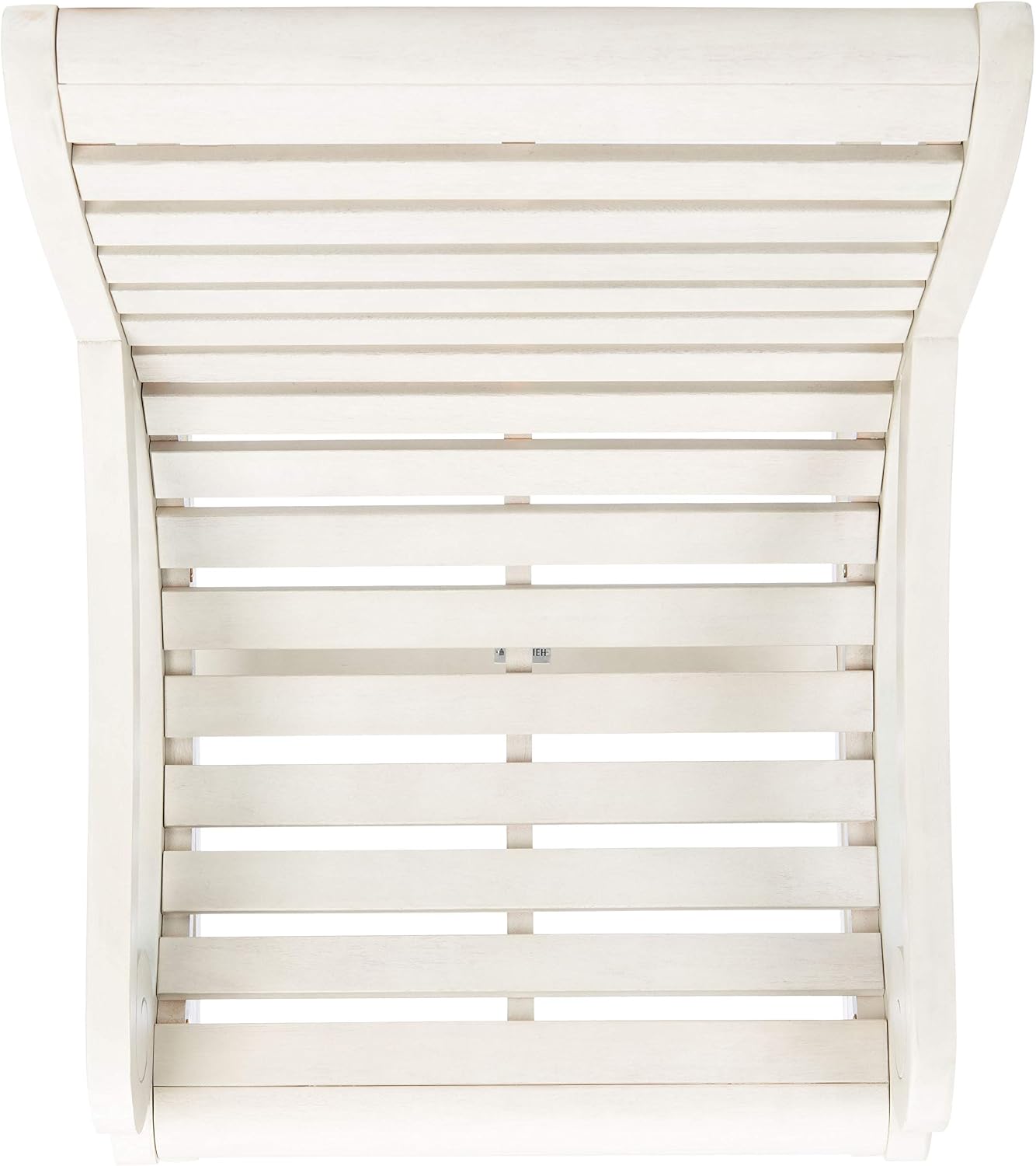 SAFAVIEH Outdoor - Sonora Rocking Chair - White Washed - Solid Wood - Transitional British Slatted Design - Ideal for Patio, Deck, Porch, Backyard, 17.7' Seat Height (PAT7016C)