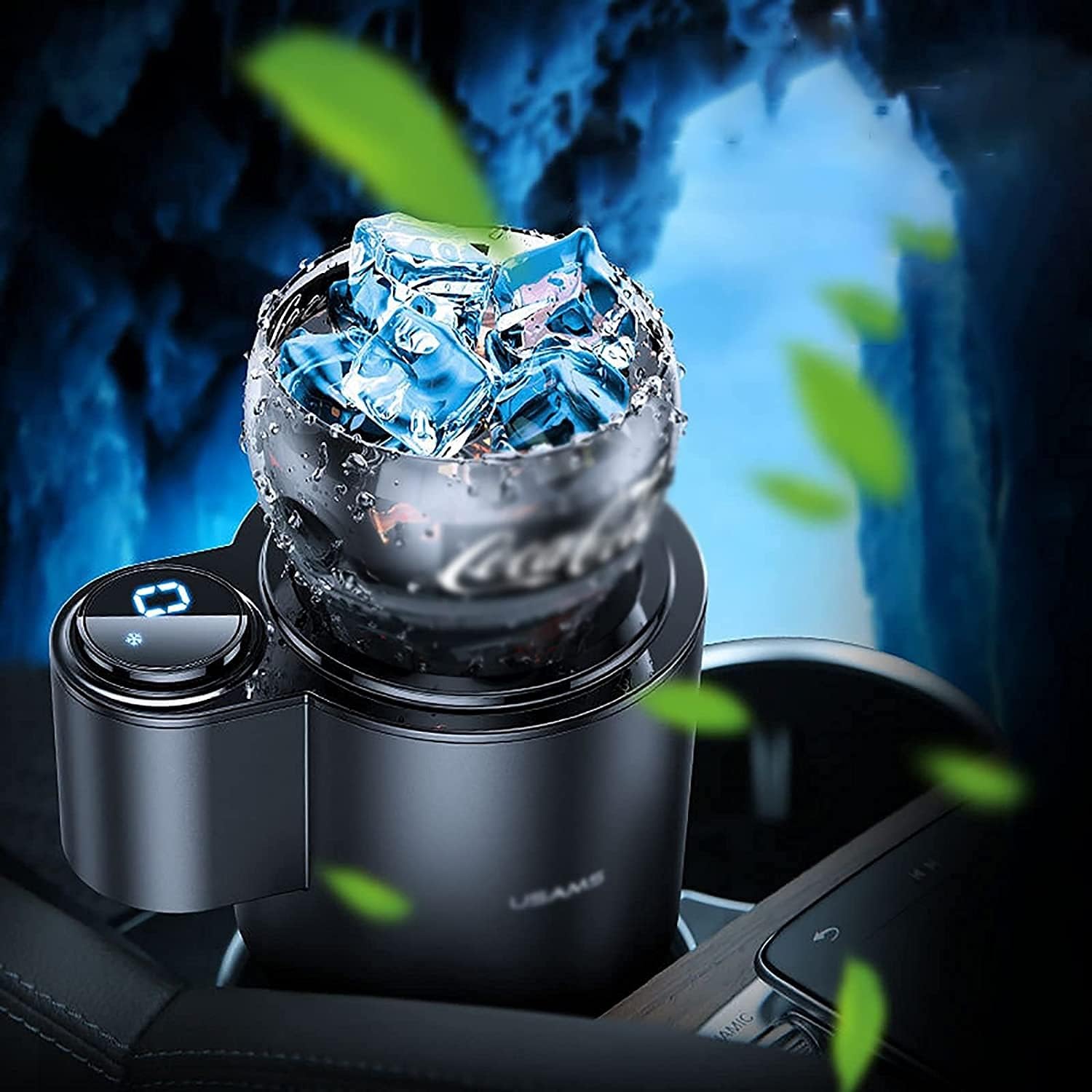 2-in-1 Car Cup Warmer Cooler Smart Car Cup, Portable Car Home Dual-Purpose Electric Heating and Cooling Cup
