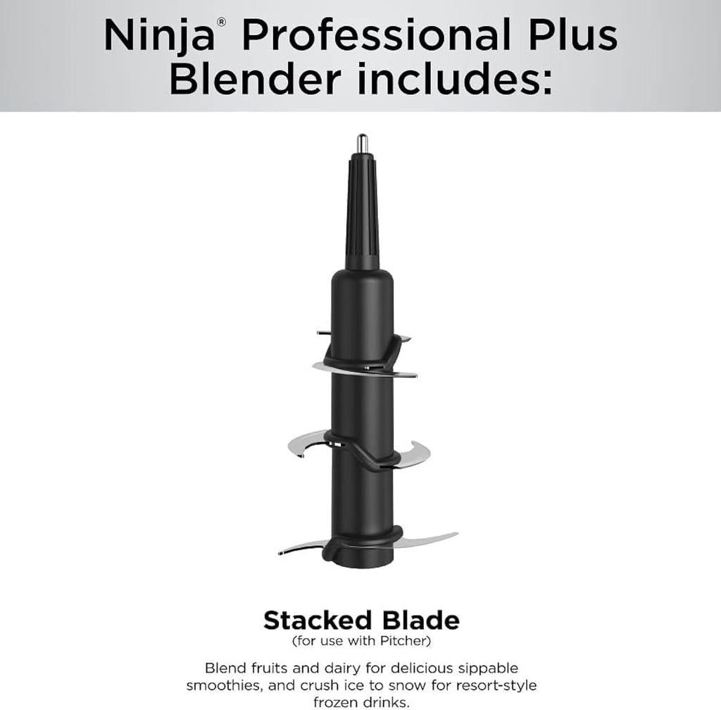 Ninja Professional Plus Blender with Auto-iQ | Smoothie and Ice Cream Maker, Frozen Drink Mixer, Margarita Machine | 3 Auto-iQ Presets, 1400W, 72-oz. Total Crushing Pitcher | Dark Grey | BN701