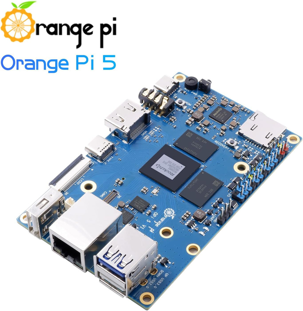 Orange Pi 5 16GB Rockchip RK3588S 8 Core 64 Bit Single Board Computer, 2.4GHz Frequency 8K Video Decoding Open Source Board Mini PC Desktop Run Orange Pi OS, Android12, Debian11 (Pi 5 16GB)