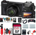 Canon PowerShot G7 X Mark III Digital Camera (Black) (3637C001), 64GB Memory Card, NB13L Battery, Corel Photo Software, Charger, Card Reader, Bag, Flex Tripod + More