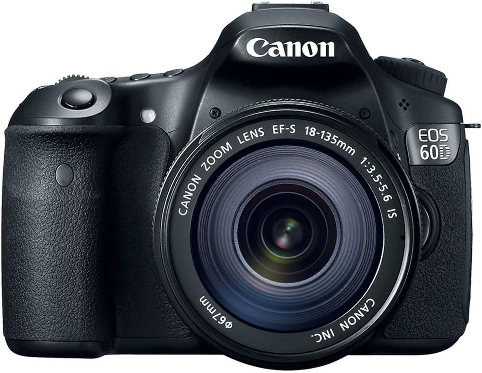 Canon EOS 60D 18 MP CMOS Digital SLR Camera with 18-135mm f/3.5-5.6 is UD Lens (Renewed)