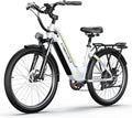 Cybervelo 750W Peak Electric Bike for Adults,up 80 Miles 25AH Removable Battery Ebike, 26' Electric E Bike with 7-Speed,Adult Electric Bicycles for Commute Beach Snow Man Womens All Terrain