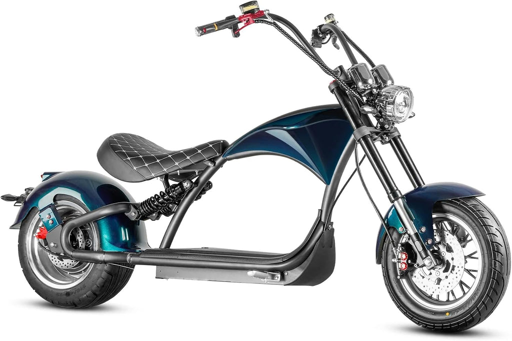 eAhora M1P 2000W Electric Motorcycle for Adults,37MPH 60V 30Ah Large Battery 40 Miles Range,Dual Hydraulic Brakes Full Suspension,Street Legal Electric Motorcycle for Commuting