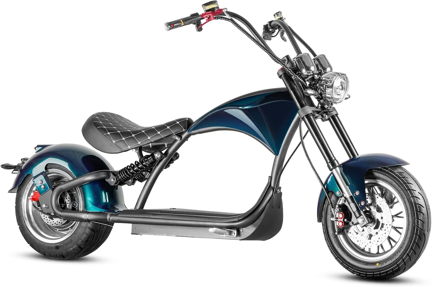 eAhora M1P 2000W Electric Motorcycle for Adults,37MPH 60V 30Ah Large Battery 40 Miles Range,Dual Hydraulic Brakes Full Suspension,Street Legal Electric Motorcycle for Commuting