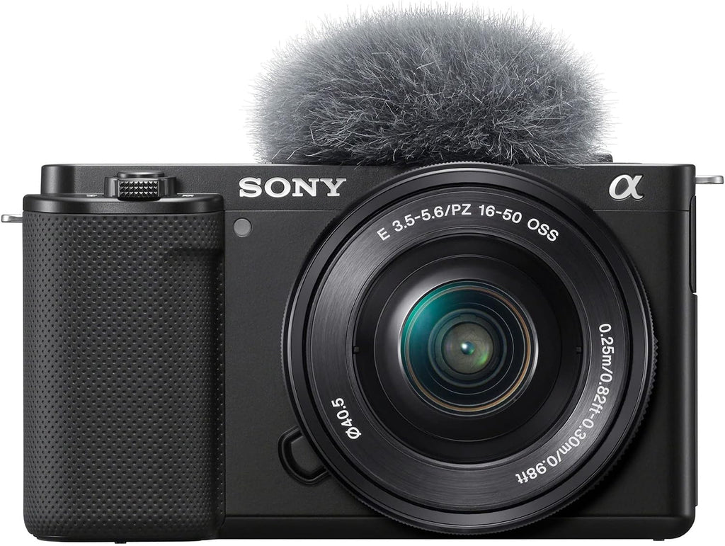 Sony Alpha ZV-E10 - APS-C Interchangeable Lens Mirrorless Vlog Camera Kit - Black