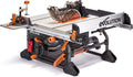 Evolution R10TS 10' Jobsite Table Saw | Zero-Clearance Throat Plate | Dado Plate Included | 15A Motor | 26' Rip | 3-3/8' Cut | 0-45° Bevel | Precision Fence | Heavy Duty Portable Woodworking Saw