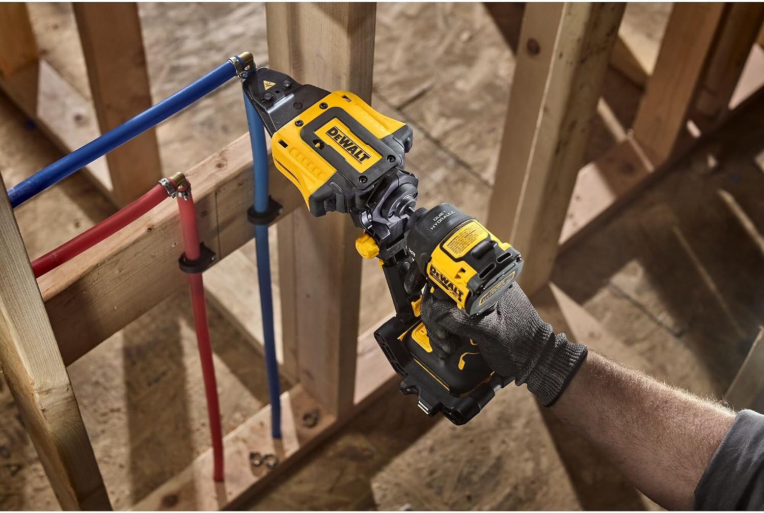 DEWALT IMPACT CONNECT PEX Pinch Clamp Attachment for Impact Driver, Plumbing Tool (DWAPXPIR)