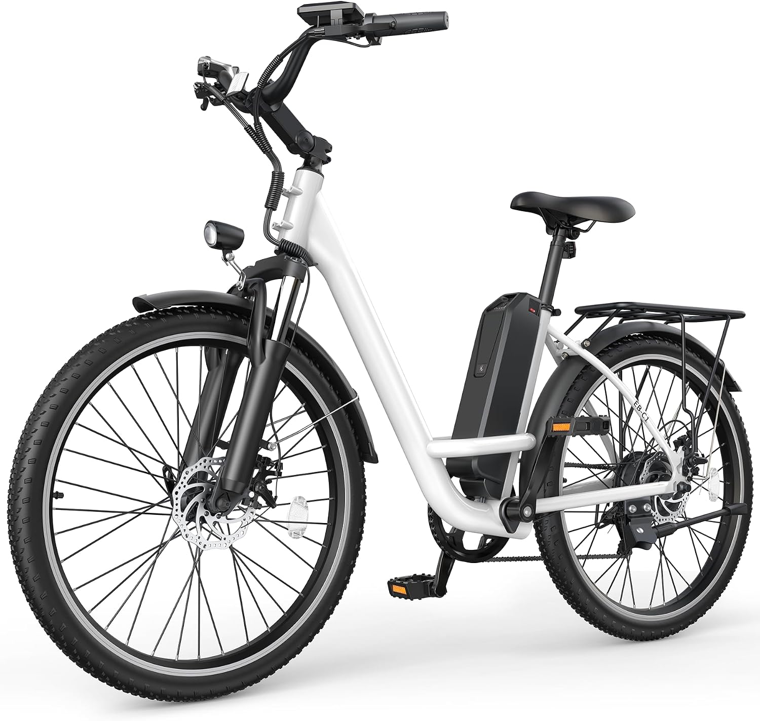 Electric Bike for Adults, Peak 1000W Ebike, 50Miles 20MPH UL 2849 Certified Commuter Bike, 26'' City Cruiser Bicycle with 48V Removable Battery, Rear Rack, Adjustable Stem, 7 Speed