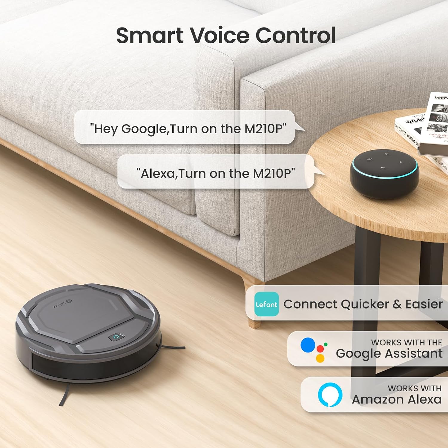 Lefant M210Pro Robot Vacuum Cleaner with Remote Control