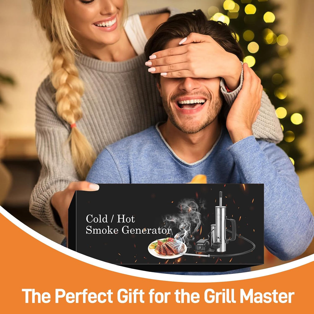 2026 Portable Electric Smoke Generator, Adjustable Smoke Control & Fits 99% Pellet Smokers & Grills, Cold/Hot Smoking Modes for Meats, Salmon & Cheeses – Great Gift Idea for Smoke Lovers