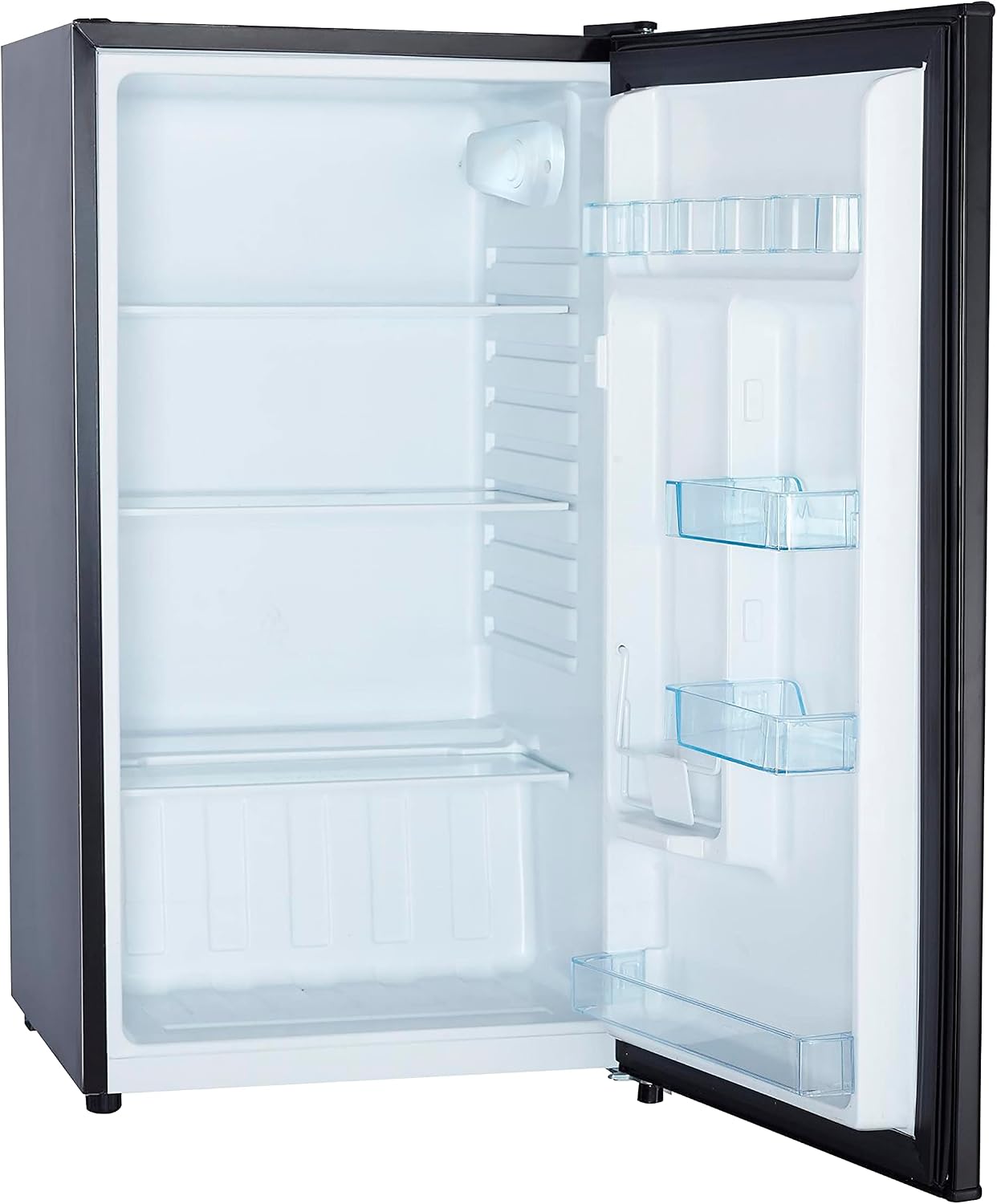 Avanti 3.2 Cu. Ft. Compact Refrigerator with Removable Glass Shelves, Full Range Temperature Control, Reversible Door, Automatic Defrost, ENERGY STAR Certified, 3.2 cu.ft., Black