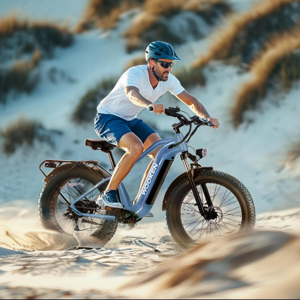Wooken Gale 1500W Electric Bike 26' x 4.0 Fat Tire Electric Bike, EBike for Adults with 48V 720WH Removable Battery, Up to 60Miles Ebikes,7 Speed,SGS Certified to UL2849