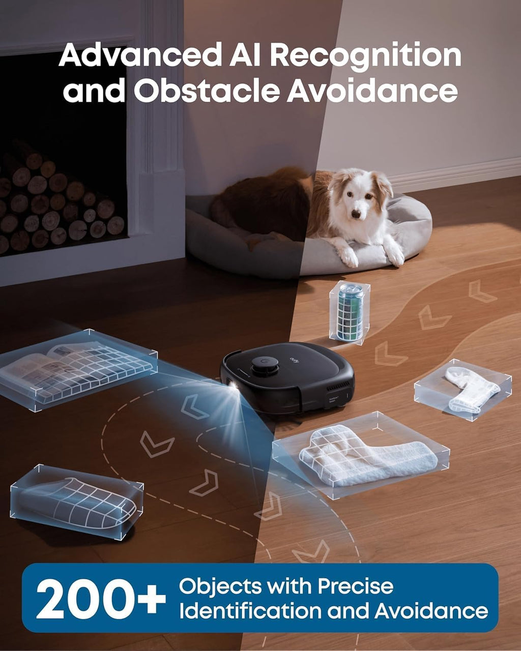 eufy E25 Omni Robot Vacuum and Mop Combo,HydroJet System, 20,000Pa Turbo Suction, Zero-Tangle Design, Auto-Empty & Self-Cleaning All-in-One Station + Official Replacement Parts Kit