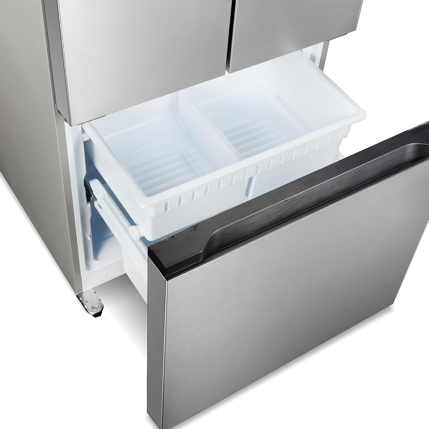 COSMO COS-RFFV183RS 30 in. Vista Collection 17.5 cu. ft. Counter Depth 3-Door French Door Refrigerator, Freezer Drawer, Stainless Steel