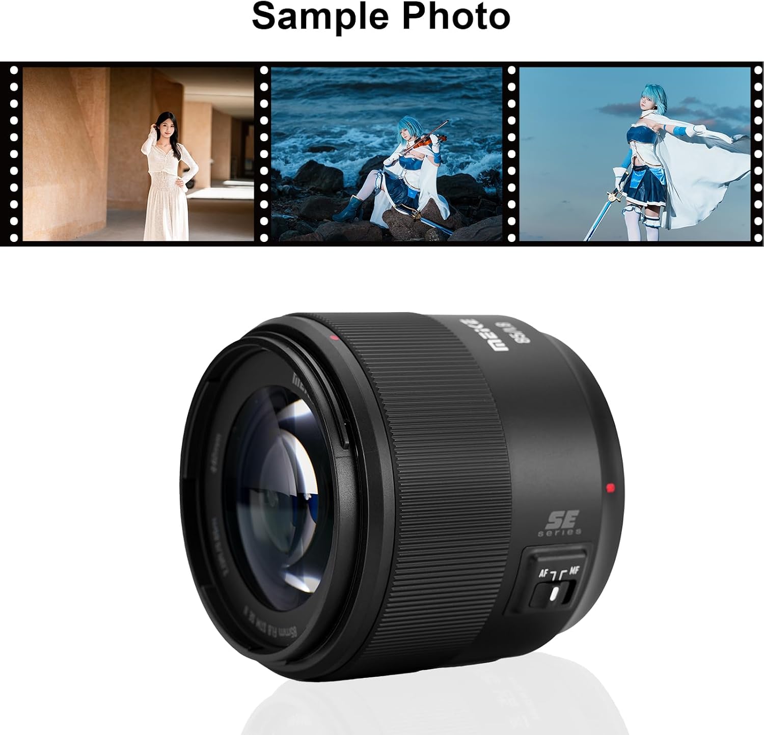 Meike 85mm f1.8 SE II Full Frame STM Auto Focus Telephoto Lens for Canon EOS EF Mount Digital SLR Cameras Compatible with Canon APS-C Bodies Such as 1D 5D3 5D4 6D 7D 70D 550D 80D