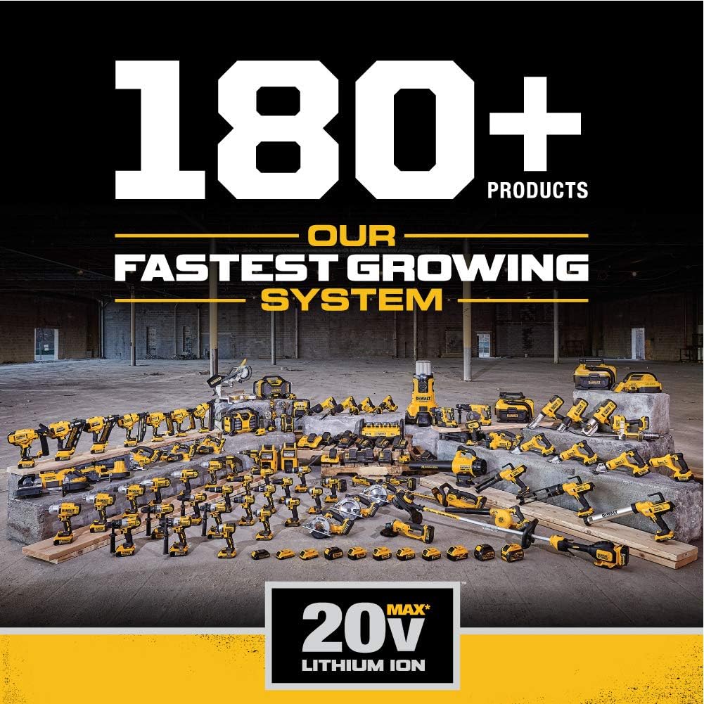 DEWALT 20V MAX Bluetooth Radio, 100 ft Range, Portable for Jobsites (DCR025)