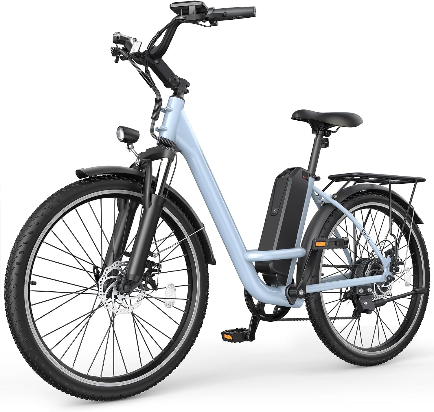 Electric Bike for Adults, Peak 1000W Ebike, 50Miles 20MPH UL 2849 Certified Commuter Bike, 26'' City Cruiser Bicycle with 48V Removable Battery, Rear Rack, Adjustable Stem, 7 Speed