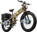 DAMSON Electric Bike for Adults Dual Motor AWD 5000W/3000W/1500W Peak 40MPH/30MPH Dirt Ebike, 52V/48V Max-Output Up to 65/80/120/160 Miles Long Range, 26' Full Suspension Fat Tire Mountains Bicycle