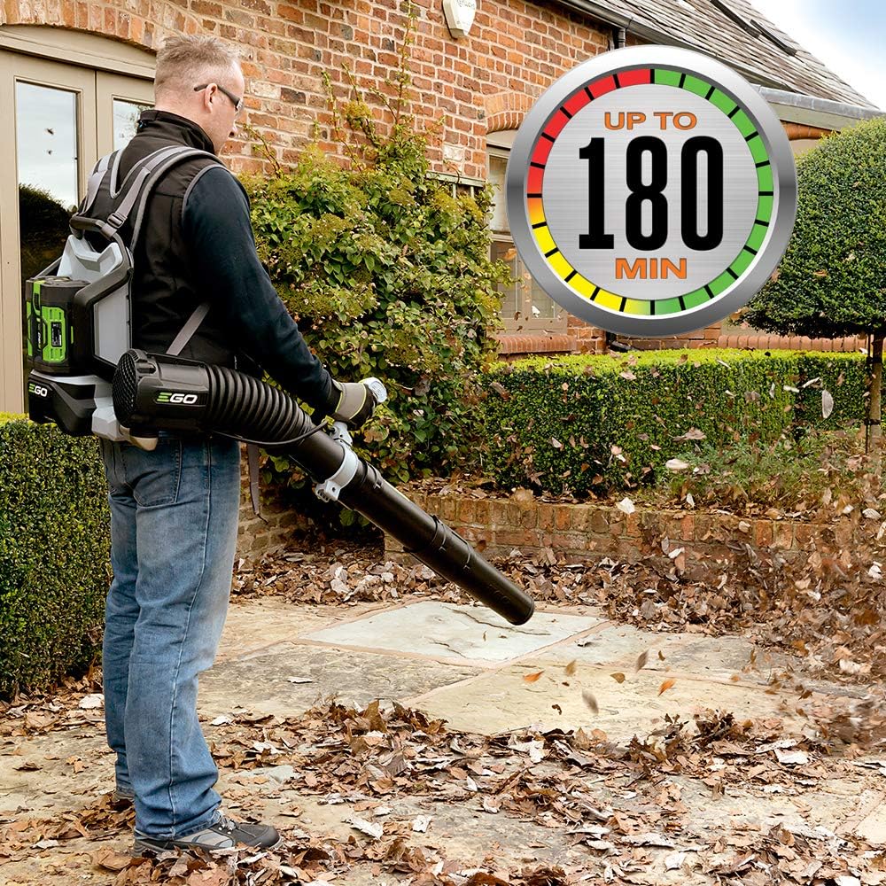 EGO POWER+ Backpack Leaf Blower, Cordless Electric 600 CFM, Includes 56V 7.5Ah Battery and Charger - LB6003