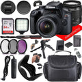 Canon EOS Rebel T100 DSLR Camera w/Canon EF-S 18-55mm F/3.5-5.6 DC III Zoom Lens + Case + 64GB Memory (19pc Bundle) (Renewed)