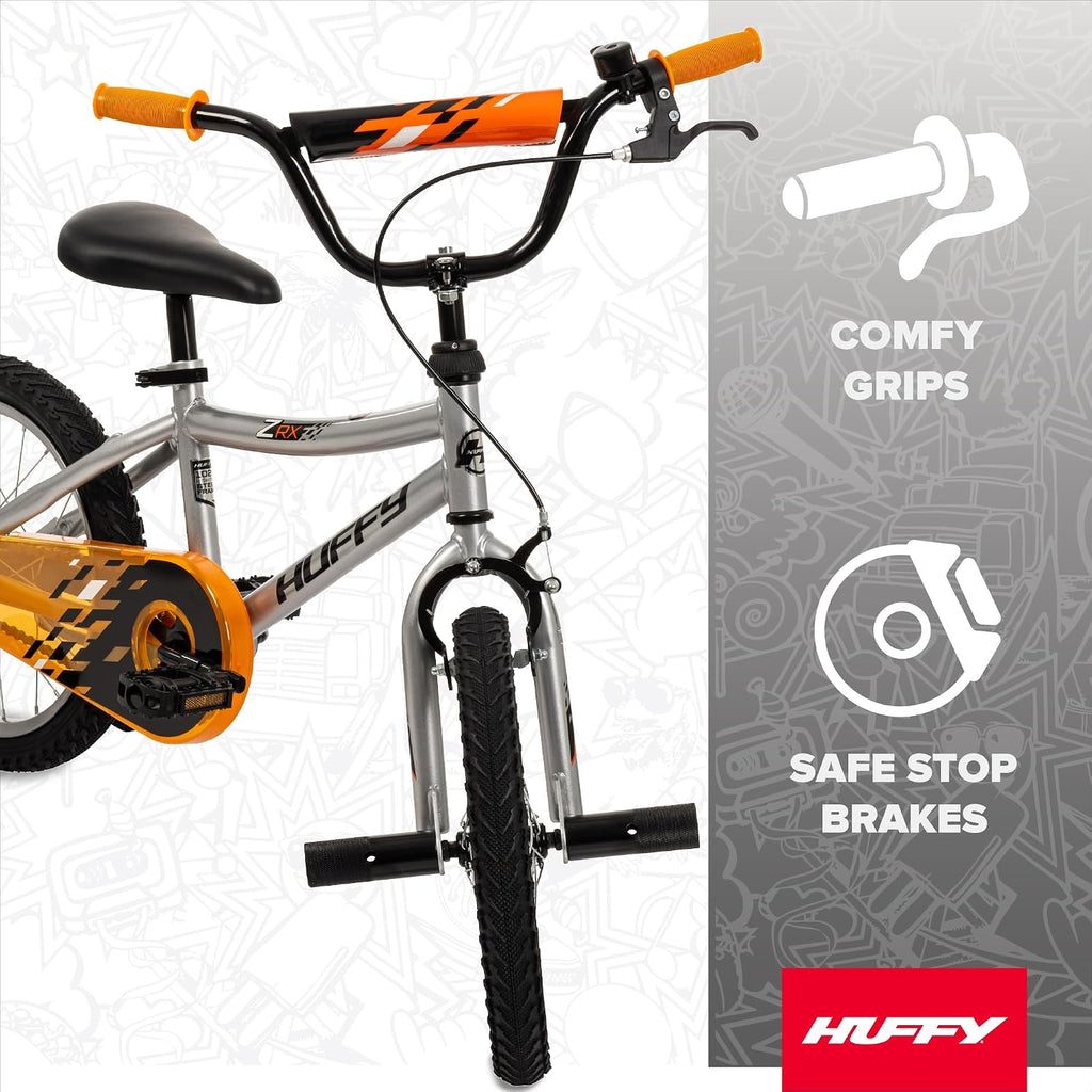 Huffy Kids 12/16 Inch Bikes, Multiple Color Options Available, Ideal for Ages 3+ Years Old, EZ Build Assembly, Removable Training Wheels, Chain Guard for Safety, Fun and Playful Designs