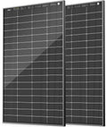 HQST N-Type 16BB 200 Watt Bifacial Solar Panel, Compact & Lightweight Solar Panels with 30 Years Lifespan, up to 25.4% Efficiency, IP65 for RV, Van, Trailer, Marine, Rooftop, Farm, Off Grid- 2 Packs