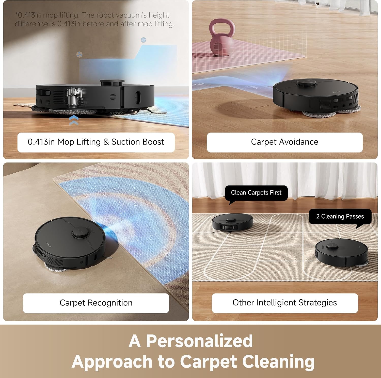 DREAME L40s Ultra AE Robot Vacuum and Mop Combo, 19,000Pa Suction, Self Emptying Dust Box, Flexible Mop & 167℉ Self Cleaning Washboard, Diverse Brush Selection, All-in-One Station, Auto Refill