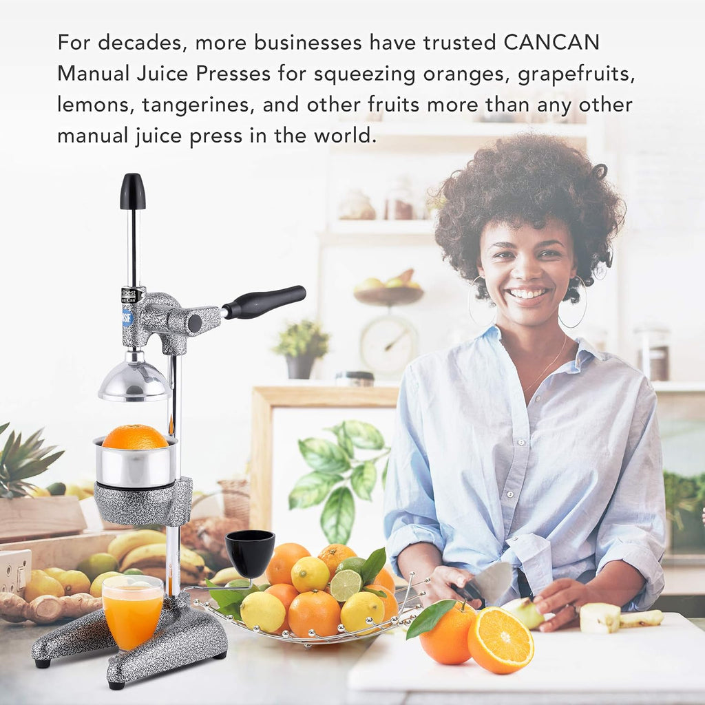 Tribest Pro MJP-100 Professional Manual Cold Press Juicer Machine for Orange, Lemon, and other Citrus Fruits, Gray