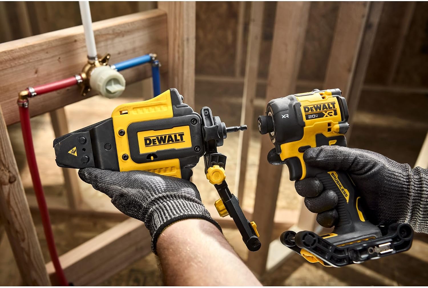 DEWALT IMPACT CONNECT PEX Pinch Clamp Attachment for Impact Driver, Plumbing Tool (DWAPXPIR)
