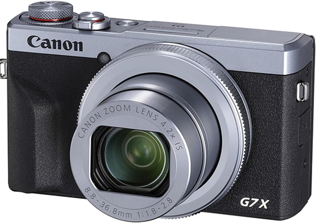 Canon PowerShot G7 X Mark III Digital Camera (Silver) + 64GB Memory + Stabilizing Grip + Software Pack +More (Value Bundle)(Renewed)