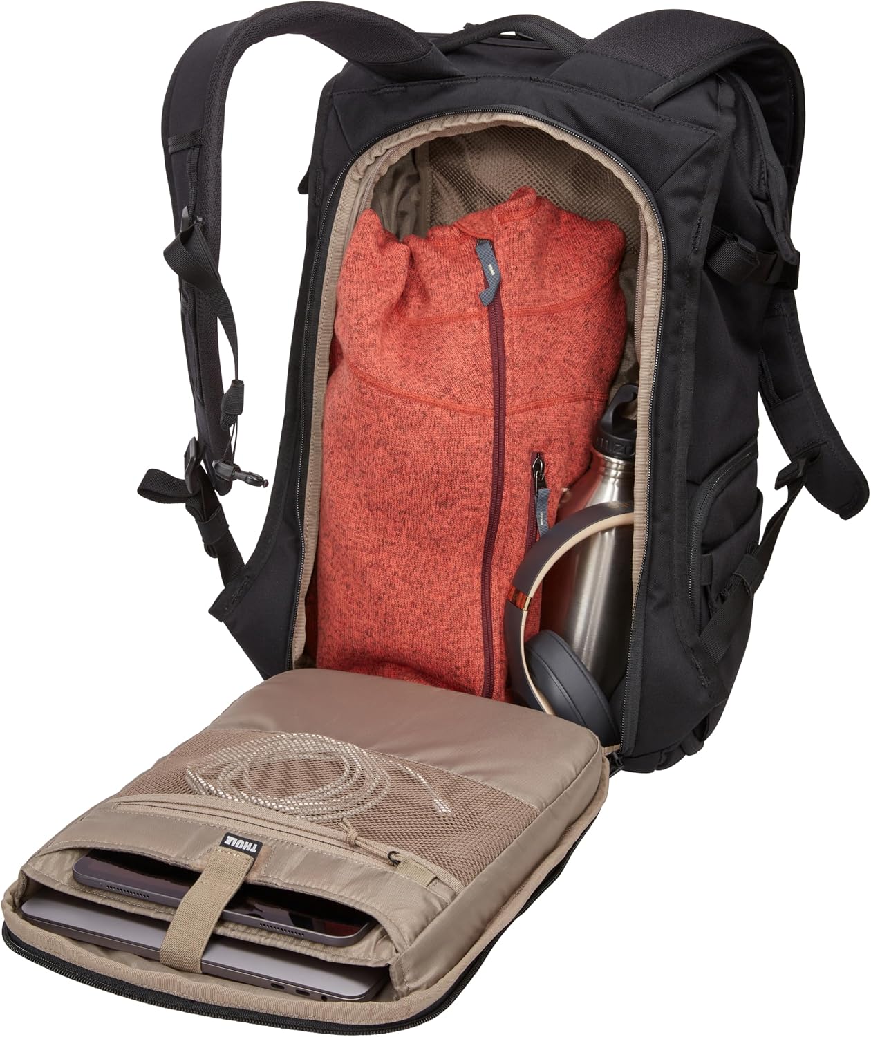 Thule Covert Camera Backpack 24L, Modular Internal Organization, Fits 14' Laptop & 11' Tablet, Includes Padded Shoulder Bag