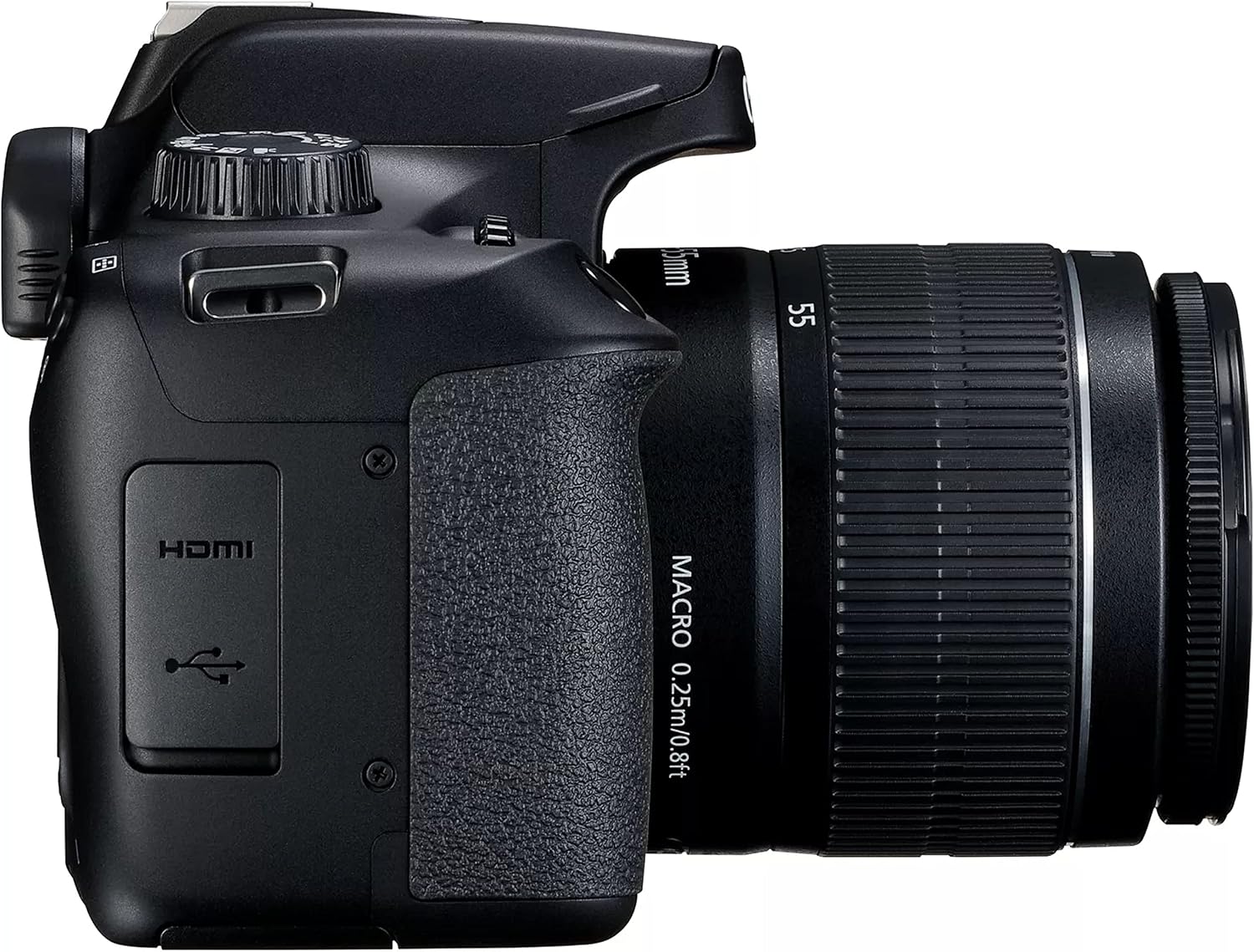 Canon EOS 4000D / Rebel T100 DSLR Camera w/EF-S 18-55mm F/3.5-5.6 Zoom Lens + 64GB Memory, LED Video Light, Filter, Tripod and More (Renewed)