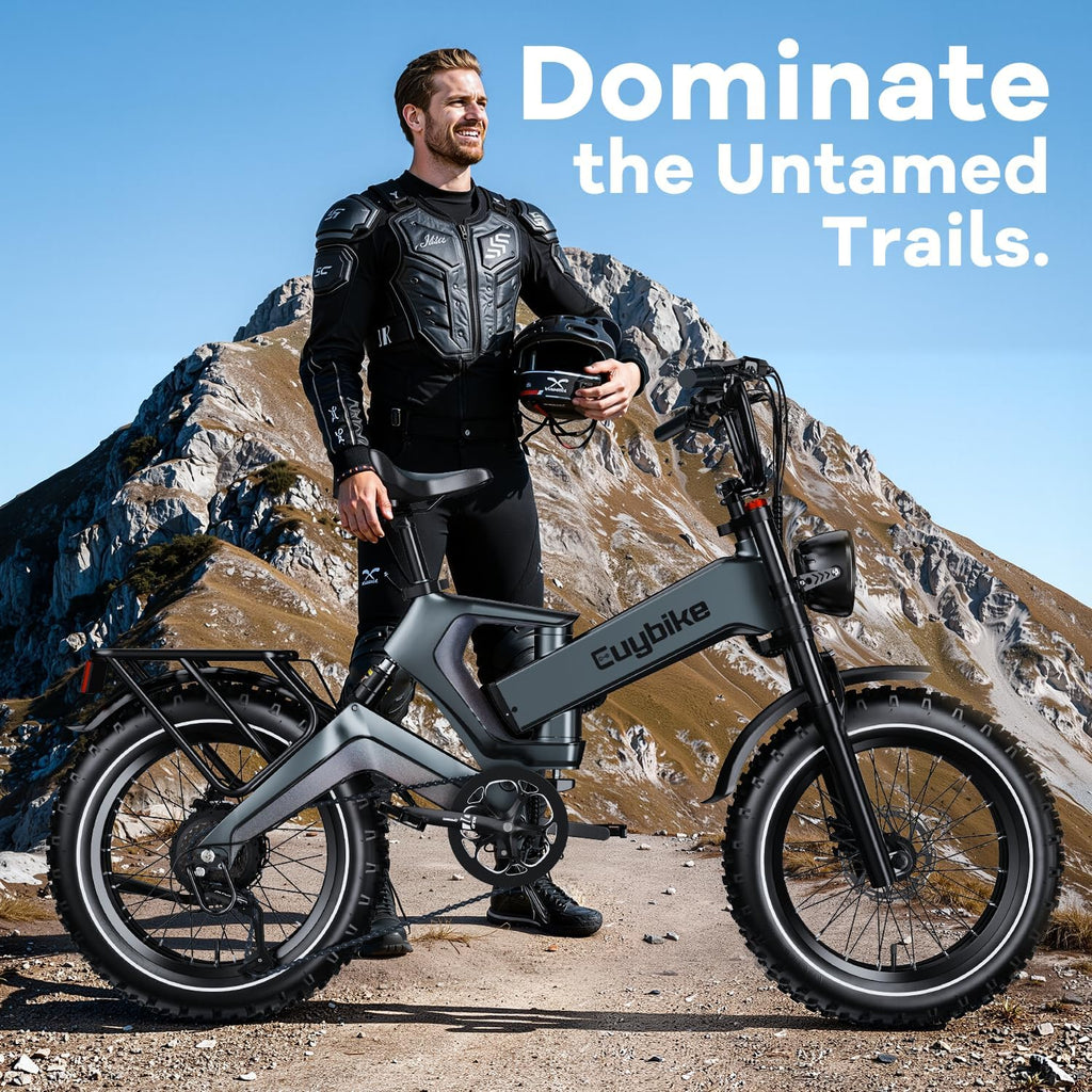 3000W/2000W Peak Dual Motor/Single Motor Foldable Electric Bike for Adults, 52V 30Ah Removable Battery, 35 MPH & 120 Miles, 20'x4.0' Fat Tire Mountain Bicycle, Magnesium Alloy Frame Dirt Ebike