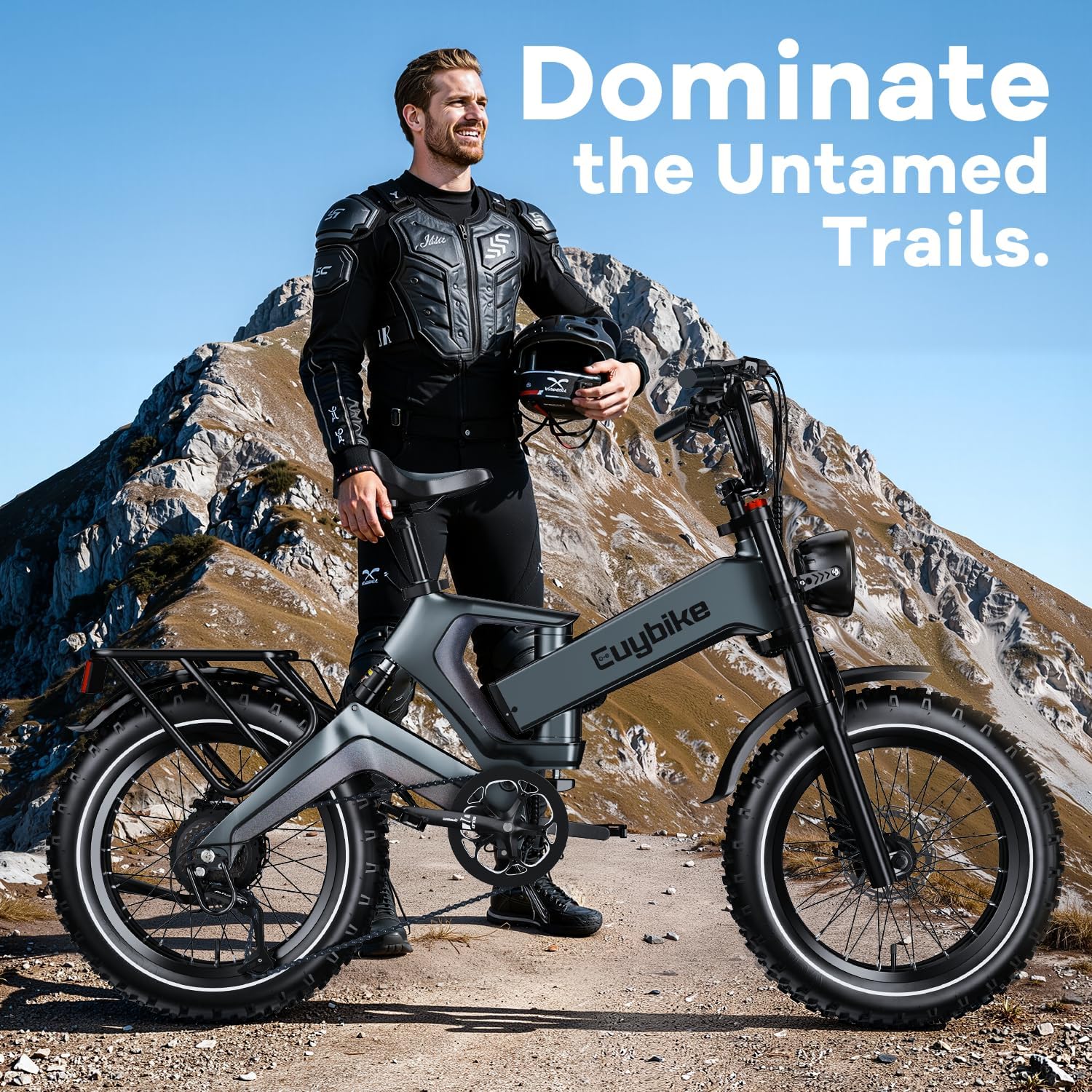 3000W/2000W Peak Dual Motor/Single Motor Foldable Electric Bike for Adults, 52V 30Ah Removable Battery, 35 MPH & 120 Miles, 20'x4.0' Fat Tire Mountain Bicycle, Magnesium Alloy Frame Dirt Ebike