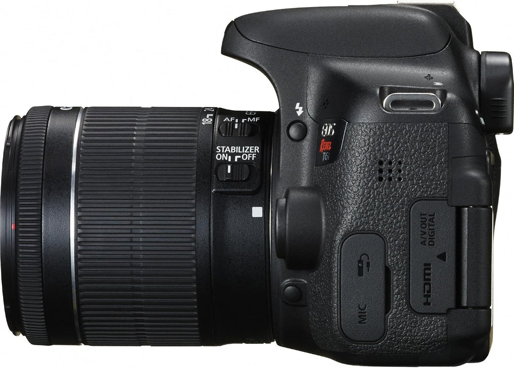 Canon EOS Rebel T6i Digital SLR with EF-S 18-55mm is STM Lens - Wi-Fi Enabled