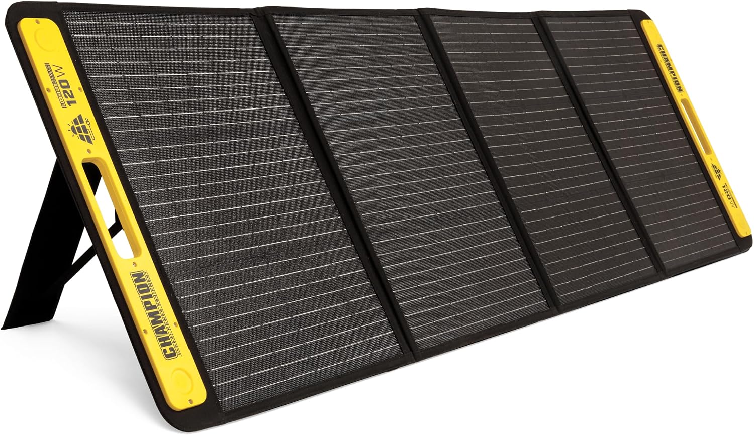 Champion Power Equipment 201246 120-Watt Portable Foldable Solar Panels with Extension Cable and Kickstand