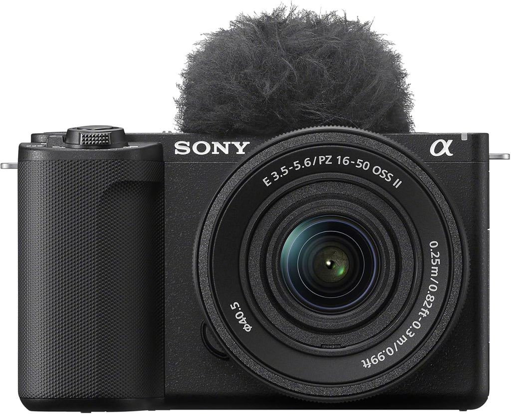 Sony Alpha ZVE10 II - APS-C Interchangeable Lens Mirrorless Content Creators' Camera - Black - with Lens