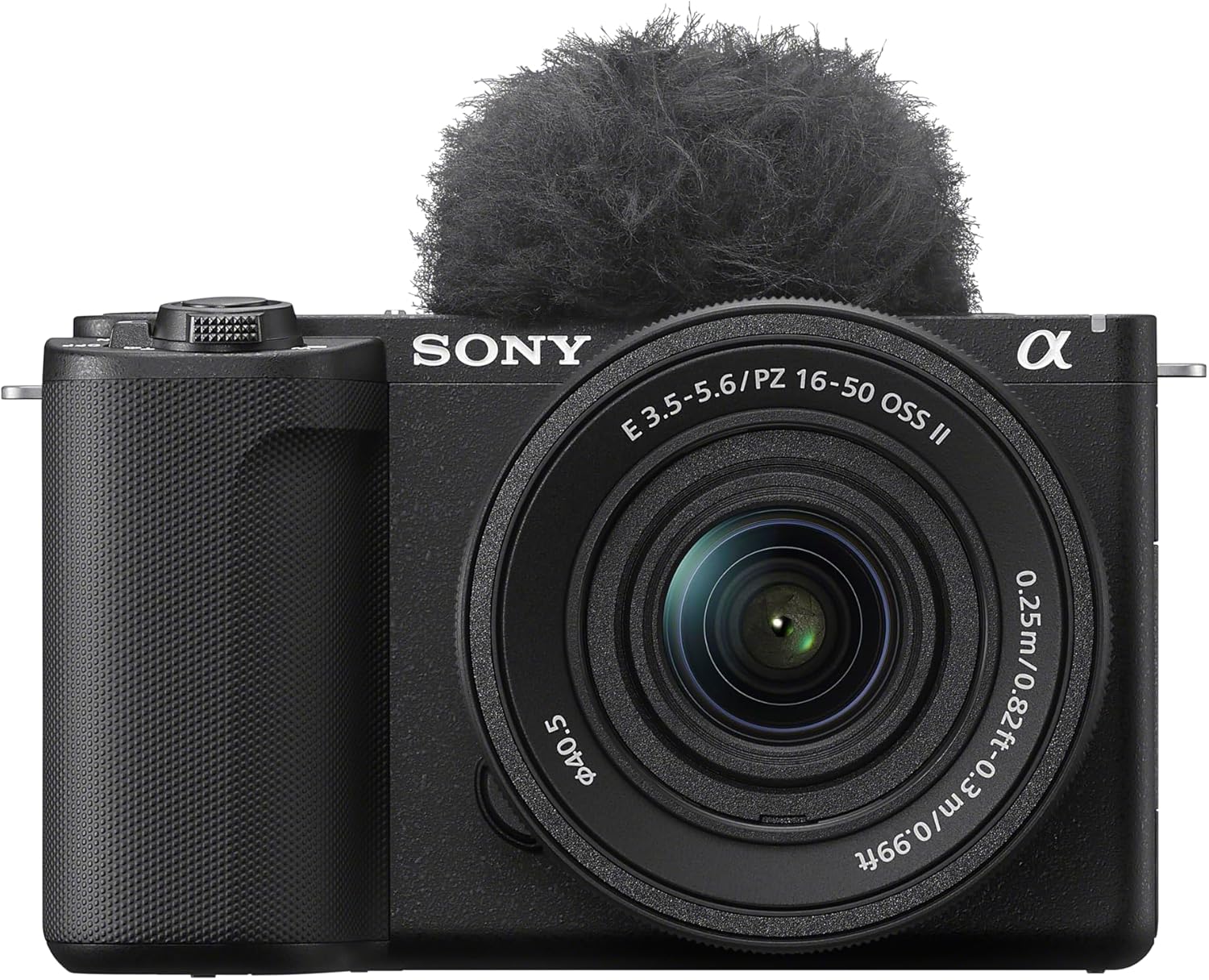 Sony Alpha ZVE10 II - APS-C Interchangeable Lens Mirrorless Content Creators' Camera - Black - with Lens