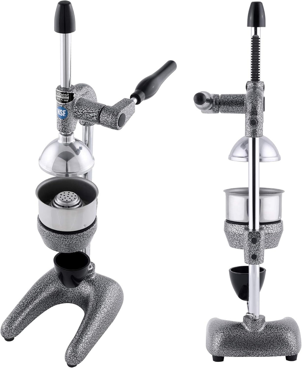 Tribest Pro MJP-100 Professional Manual Cold Press Juicer Machine for Orange, Lemon, and other Citrus Fruits, Gray