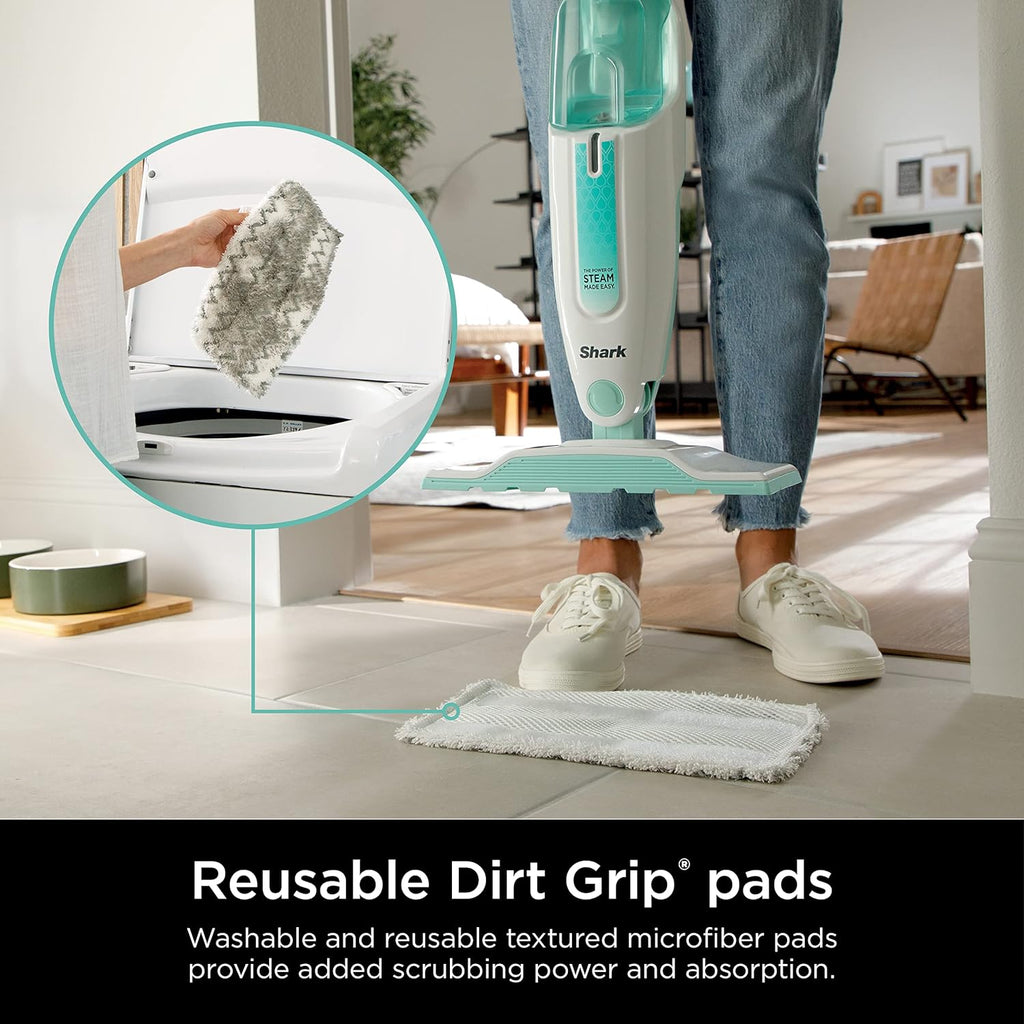 Shark Matrix Plus 2in1 Robot Vacuum & Mop with Sonic Mopping S1000 Steam Mop with 2 Dirt Grip Padsfor Hard Floors