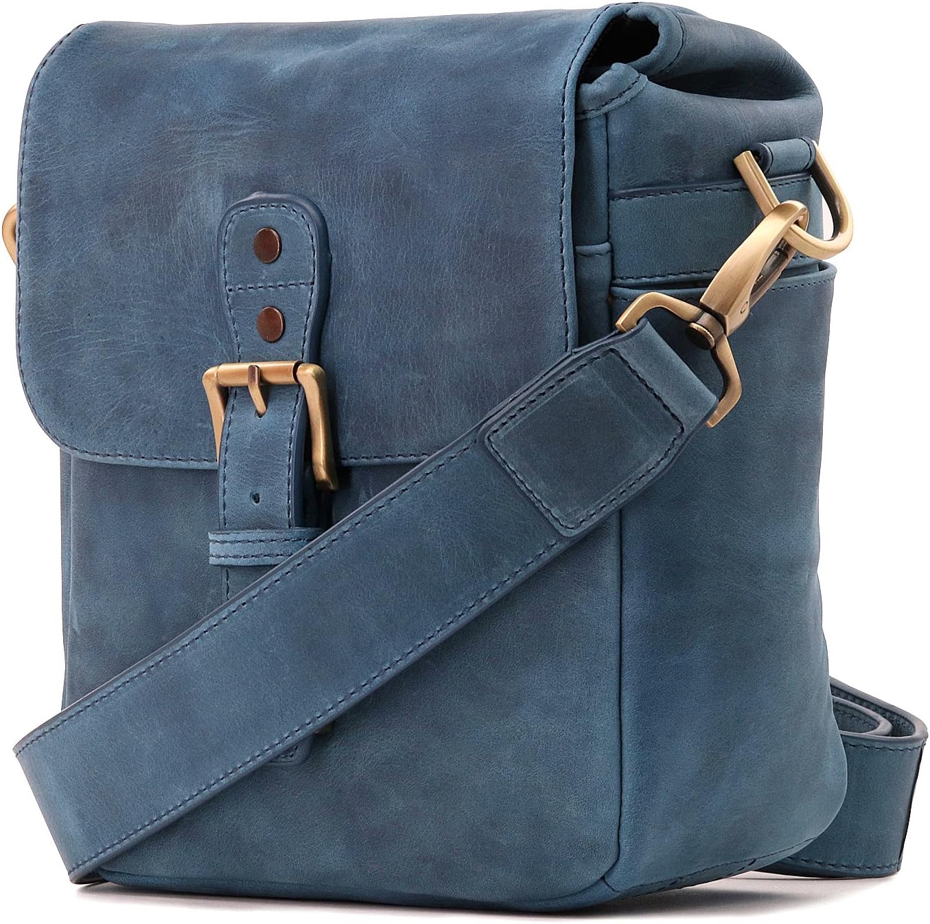 MegaGear Genuine Leather Camera Messenger Bag Mirrorless Portable electronic device cover